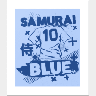 Vintage Japanese Football // Retro Grunge Japan Soccer Posters and Art